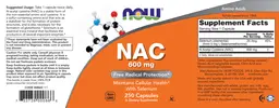 Label for NAC 600 mg