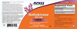 Label for Nattokinase 100 mg