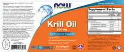 Label for Krill Oil 500 mg