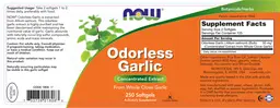 Label for Odorless Garlic