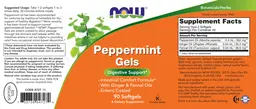 Label for Peppermint Gels