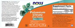 Label for Potassium Citrate