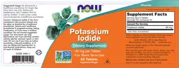 Label for Potassium Iodide