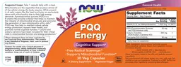 Label for PQQ Energy