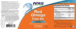 Label for Red Omega Fish Oil