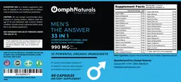 Label for Men's The Answer 33 in 1