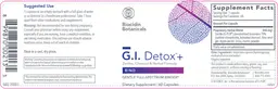 Label for G.I. Detox +