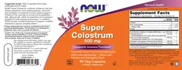 Label for Super Colostrum 500 mg
