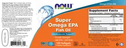 Label for Super Omega EPA Fish Oil