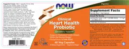 Label for Clinical Heart Health Probiotic