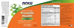 Label for Clinical Strength Prostate Health