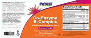 Label for Co-Enzyme B-Complex