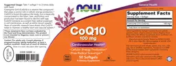 Label for CoQ10 100 mg