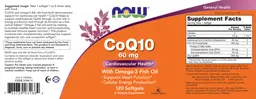 Label for CoQ10 60 mg With Omega-3 Fish Oil