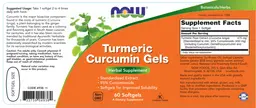 Label for Curcumin Turmeric Gels