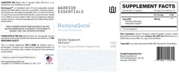 Label for RestoraGene