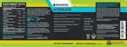 Label for Hydrate Citrus Flavored