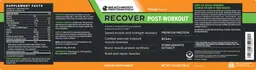 Label for Recover Orange Flavored