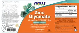 Label for Zinc Glycinate