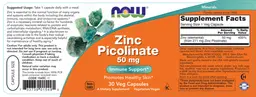 Label for Zinc Picolinate 50 mg