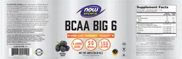 Label for BCAA Big 6 Natural Grape