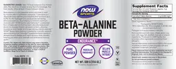 Label for Beta-Alanine Powder