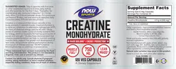 Label for Creatine Monohydrate