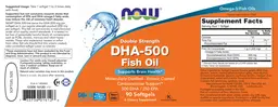 Label for Double Strength DHA-500