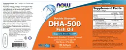 Label for Double Strength DHA-500