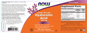 Double Strength Hyaluronic Acid 100 mg