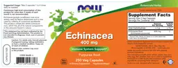 Label for Echinacea 400 mg