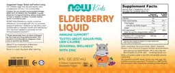 Label for Elderberry Liquid for Kids