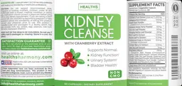Label for Kidney Cleanse