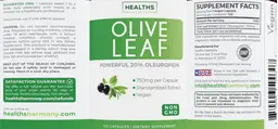 Label for Olive Leaf