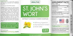Label for St. John's Wort 900 mcg