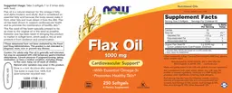 Label for Flax Oil 1000 mg