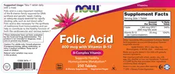 Label for Folic Acid 800 mcg