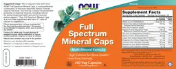 Label for Full Spectrum Mineral Caps