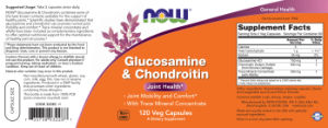 Label for Glucosamine & Chondroitin