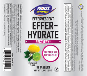 Effervescent Effer-Hydrate Lemon Lime Fl