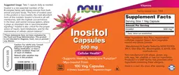 Label for Inositol Capsules 500 mg