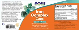 Label for Iron Complex Caps