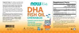 Label for DHA Fish Oil Chewables 100 mg Tasty Fruit Flavor