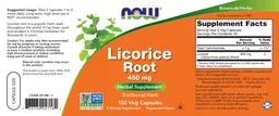 Label for Licorice Root 450 mg