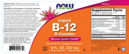 Label for Liquid B-12 B-Complex
