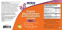 Label for Liquid Glucosamine & Chondroitin With MSM