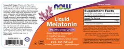 Label for Liquid Melatonin