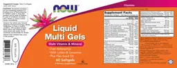 Label for Liquid Multi Gels