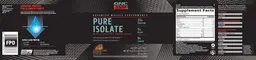 Label for Pure Isolate Chocolate Peanut Butter Cup