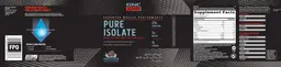 Label for Pure Isolate Cookies & Cream